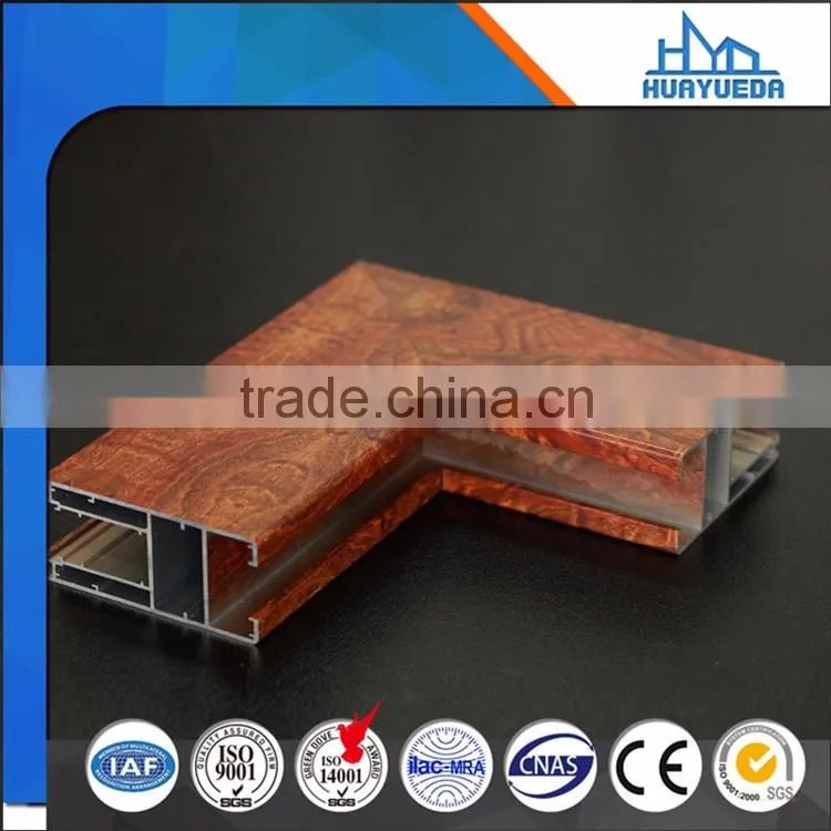 Wooden Grain Standard Aluminium Profile with Various Colors