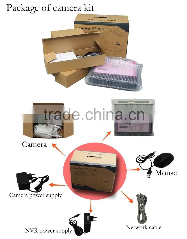 Wholesale!2016 hot selling new cctv secrity system product 2 megapixel wireless ip camera kit