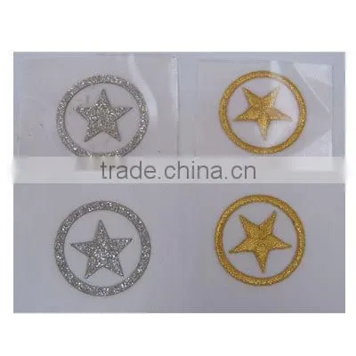 Embossed Christmas gifts/star embossed pendants/hot sales embossed patch