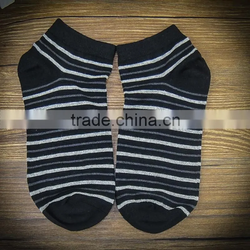 factory wholesale custom stripe black/white color tight socks cotton cotton