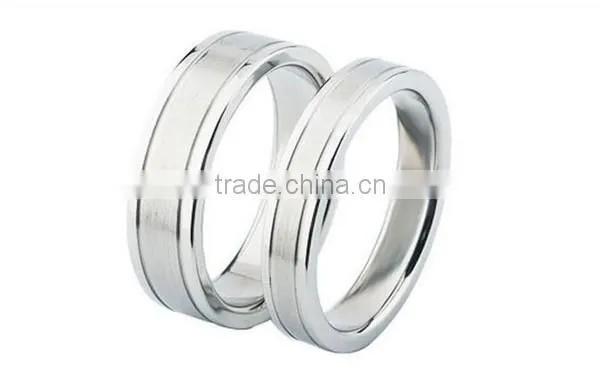 2016 high polished classic plain 316L Stainless Steel Ring for lover