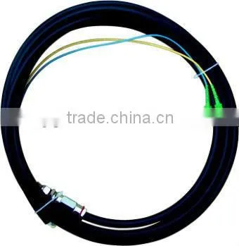High Quality black optical fiber outdoor water proof pigtail cable for network solution