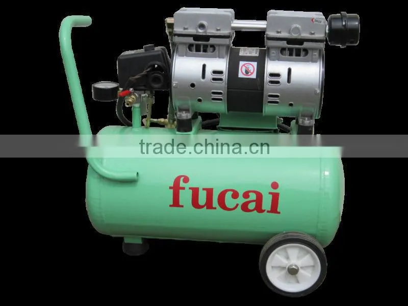 1.5x2HP 0.2m3/min 7bar CE AC oilfree and silent air compressor