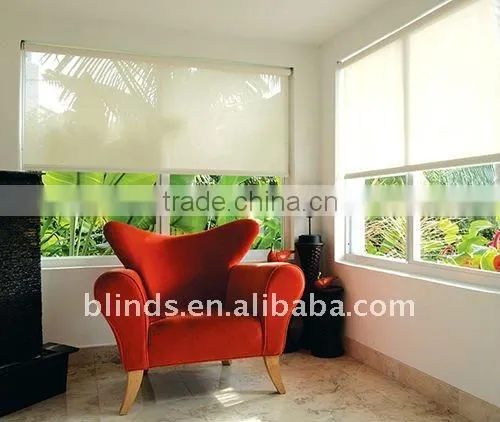 High Quality Cord Spring Roller Blinds With Top Rail