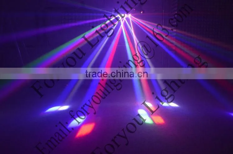 American DJ Zipper 4-Head Barrel Mirror Scanner 4pcs 10W RGBW 4IN1 LED Disco DJ Light