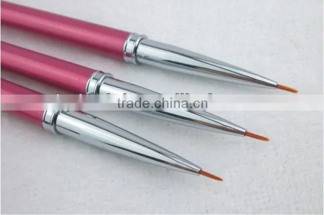 New arrival wooden handle 3pcs makeup nail art brush