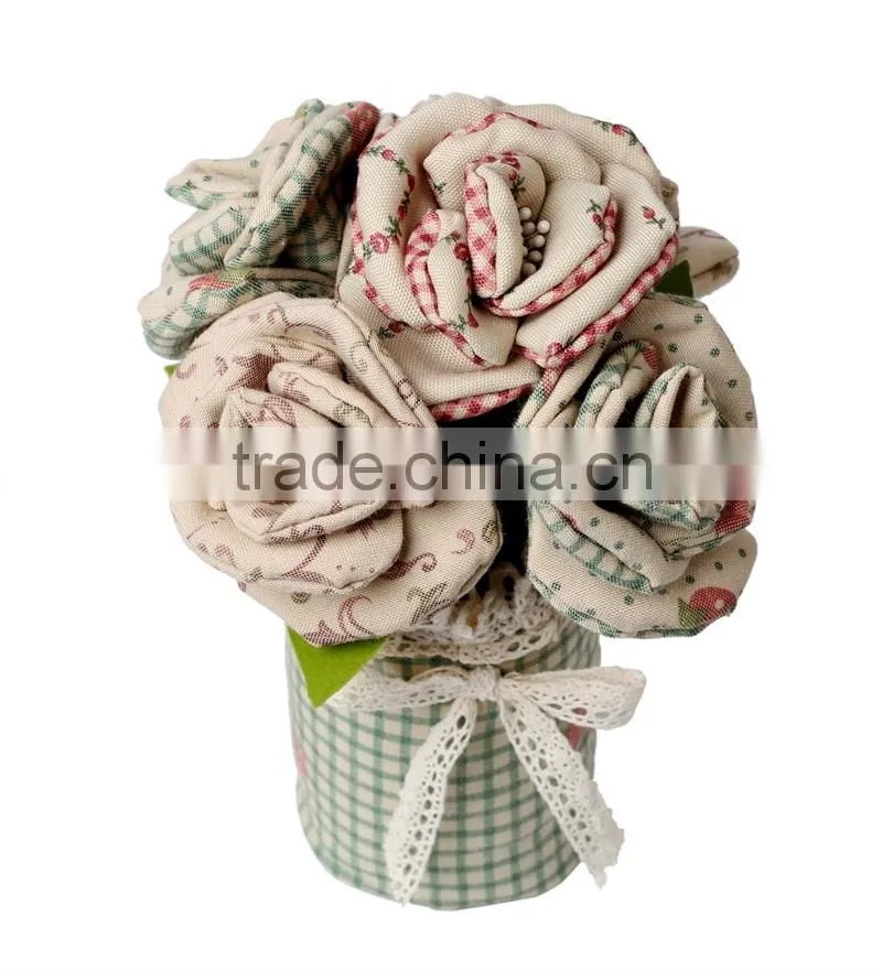 Handmade fragrance home flower decoration filled with activated bamcoo charcoal