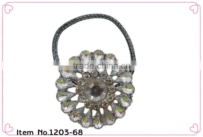 girls elastic hairband elastic hair band with pearls