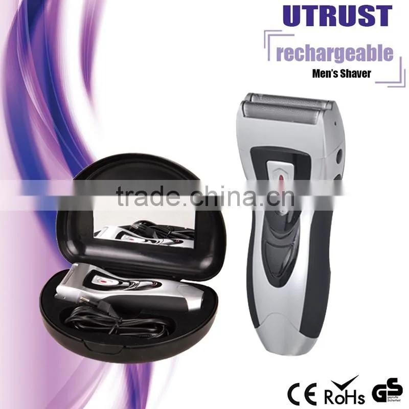 Good quality 3-in-1 Man's Manual 2-Blade Single-Head Shaver Razor Set - White + Silver