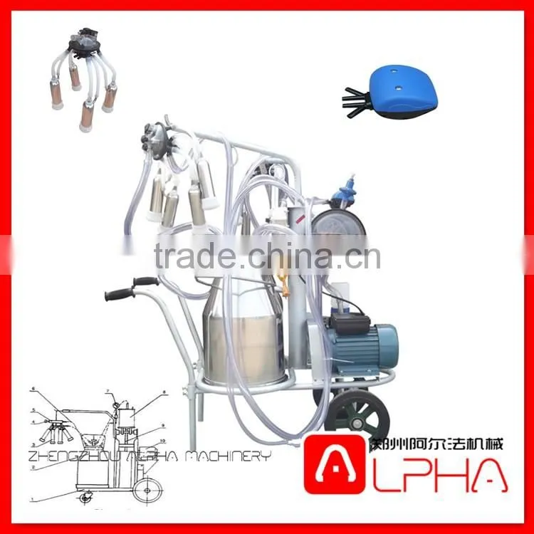 Hand operated milking machine/vacuum pump milking machine/portable milking machine FOR SALE