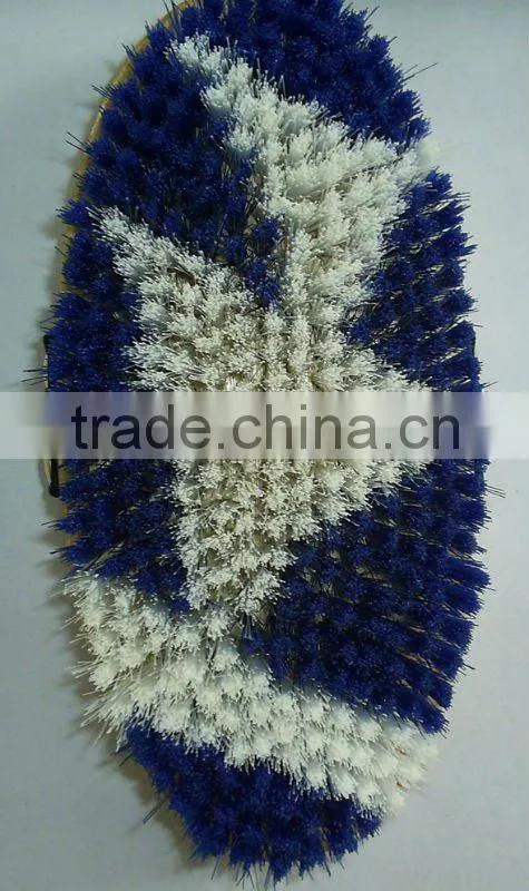 Bamboo back body horse brush with pp bristles