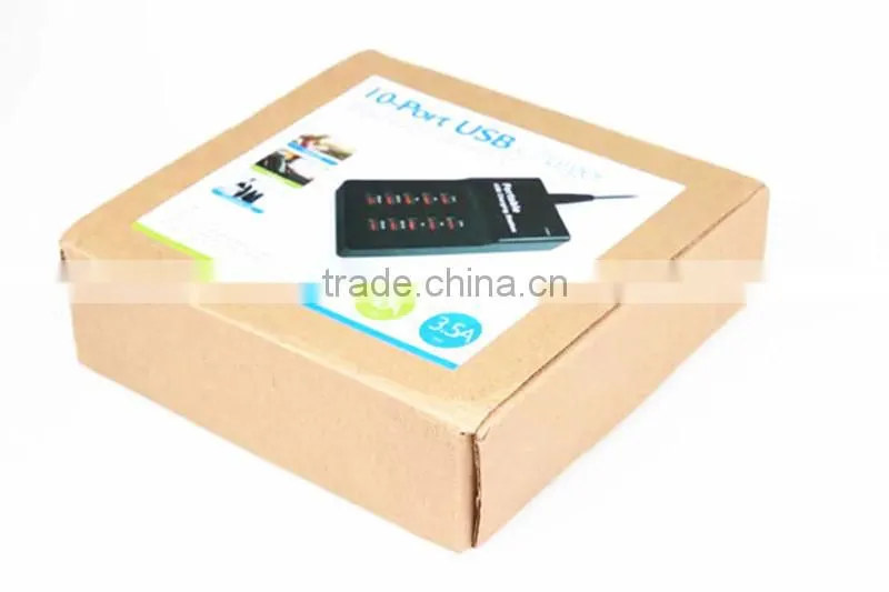 10 ports smart USB plug power charging socket