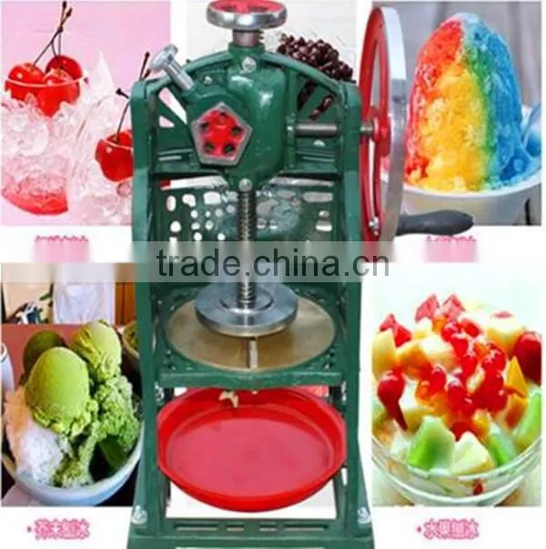 2016 hot sale manual ice crusher/ice crushing machine/ice shaver for small house(email:millie@jzzhiyou.com)