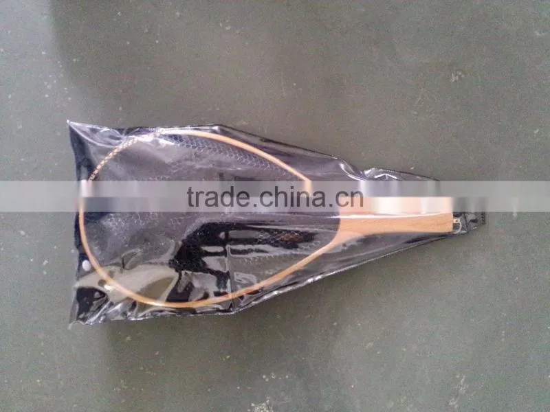 fishing landing net with wood frame