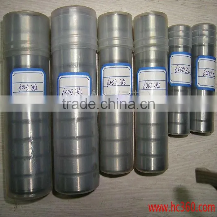 Chinese thin section chrome stell ABEC-5 deep groove ball bearings 6001-ZZ