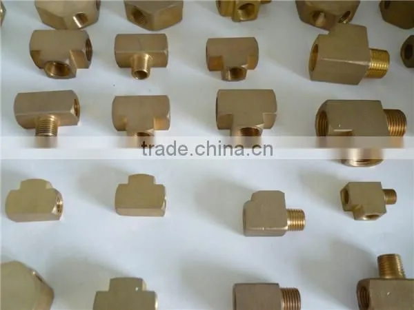 NPT, BSP pneumatic brass L-type brass connector,female threaded connection with sleeve for hose barb