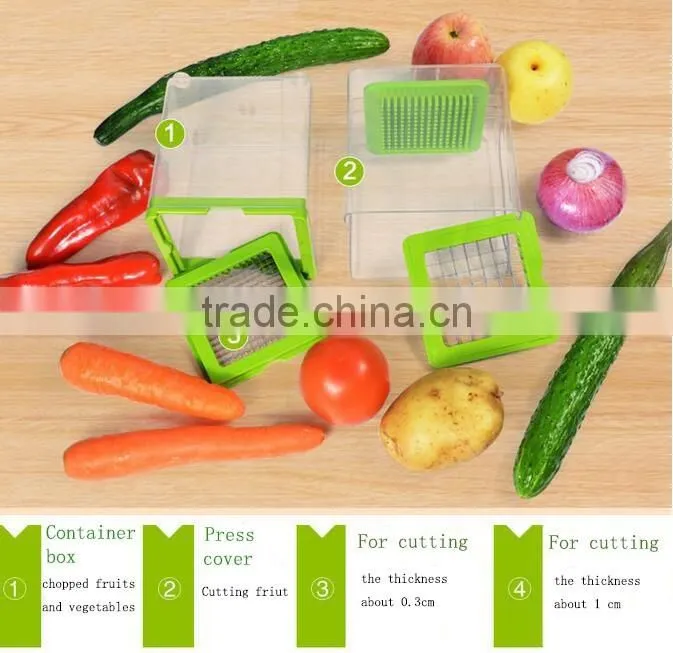 Chop Magic Shredder hand kitchen fruit cutter and vegetable shredding dividers