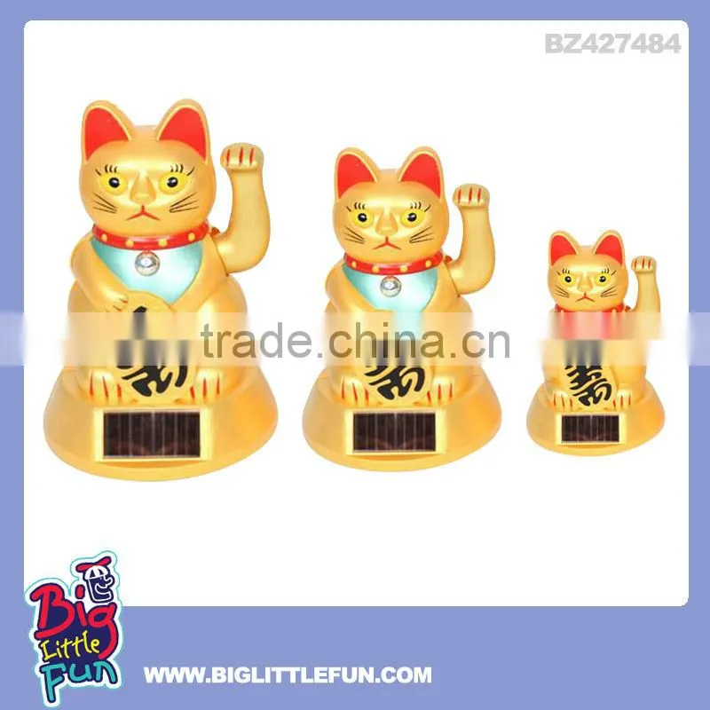 Wholesale lucky cat solar toy coin box