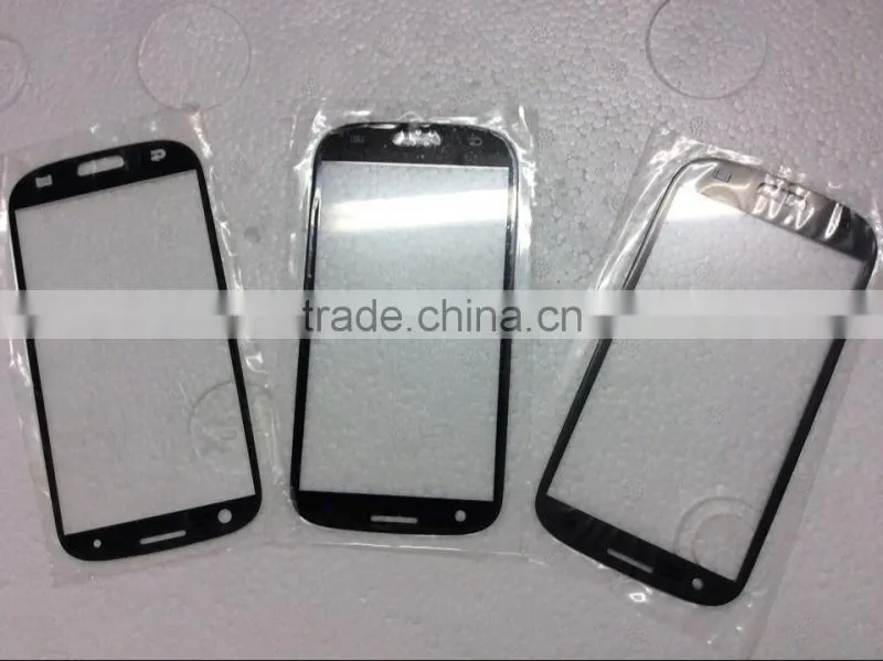 Without logo front glass for s3,cover lens for s3,glass replacement for s3