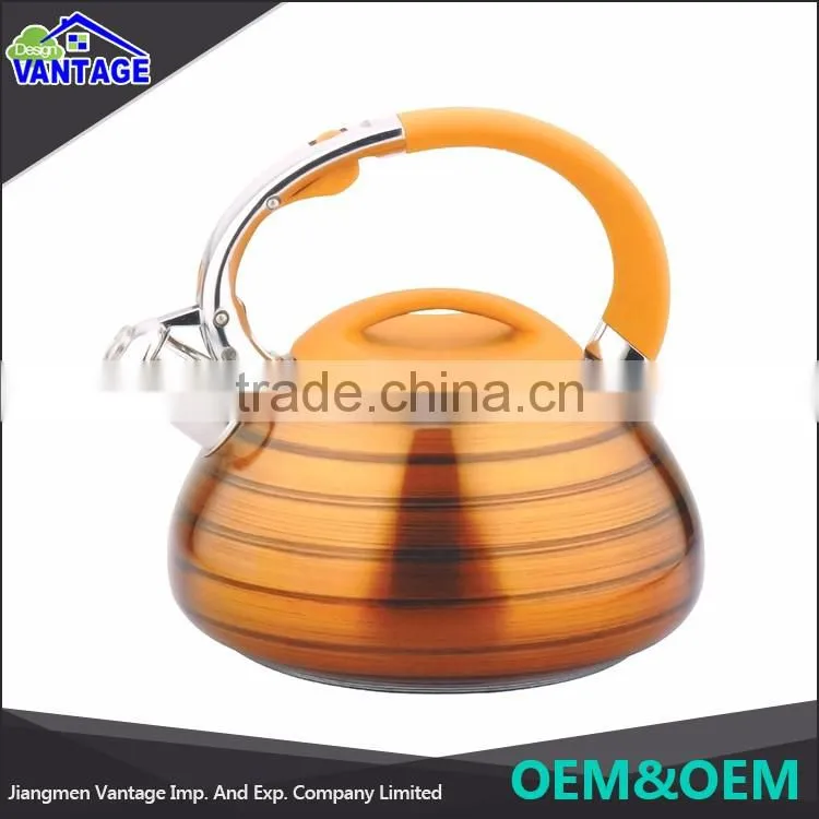 Wholesale home useful 3.0L non-electric water kettle with colorful coating on body