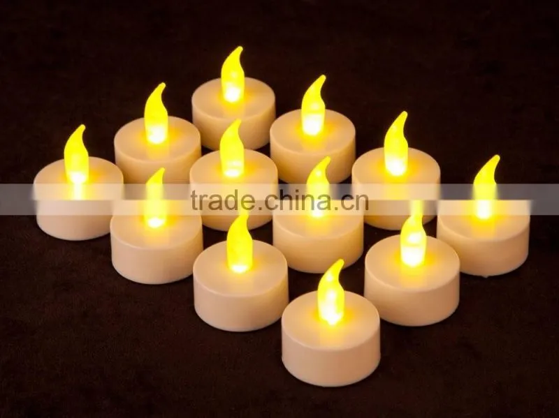 LED tealight candle flicking flameless led teal light battery operated led tealight candle