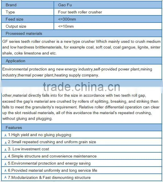 Energy Saving coal crusher price with best service