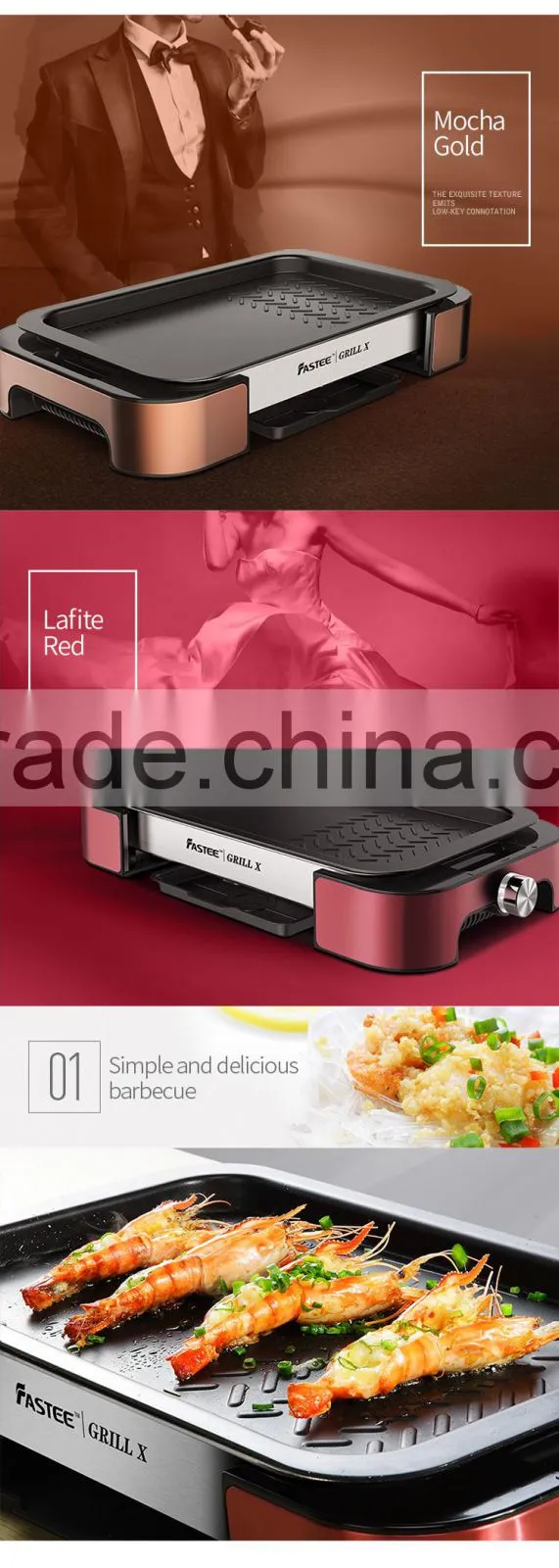 Deluxe Electric Grill Household Grill Korean Barbecue Grill