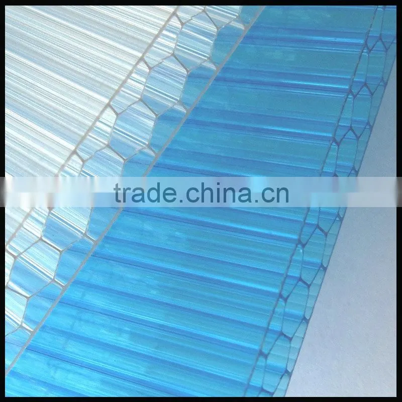 Beautiful polycarbonate honeycomb pc sheet construction material UV protection