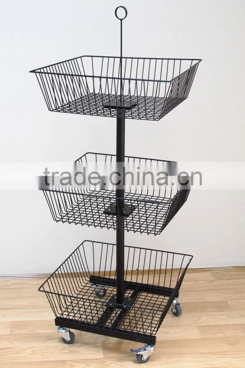 Metal removable supermarket shelf