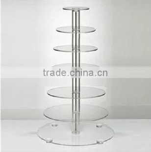 8-tire /7-tire solid metal modern cake display stand