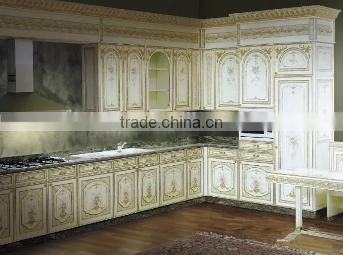 Modern Style Wooden Kitchen Cabinet, Customized Kitchen Furniture Set, Simple Design Base Cabinet With Countertop Island