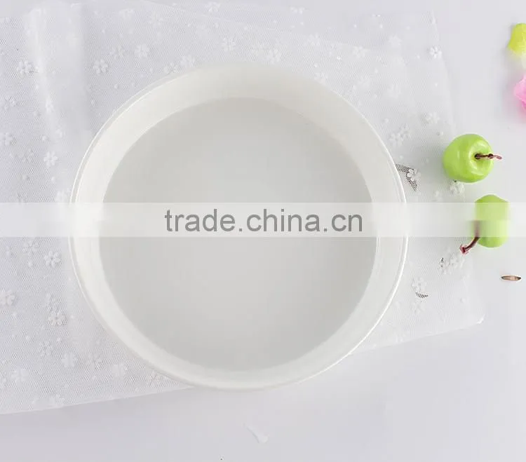 Hospitality hotel supply round eco-friendly porcelain plates bakeware