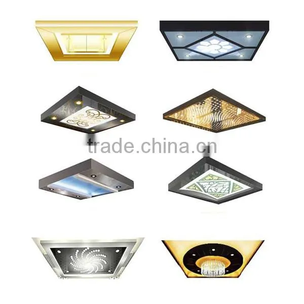 Hottest Customed Stainless Steel Colored Elevator Ceiling Light Panel