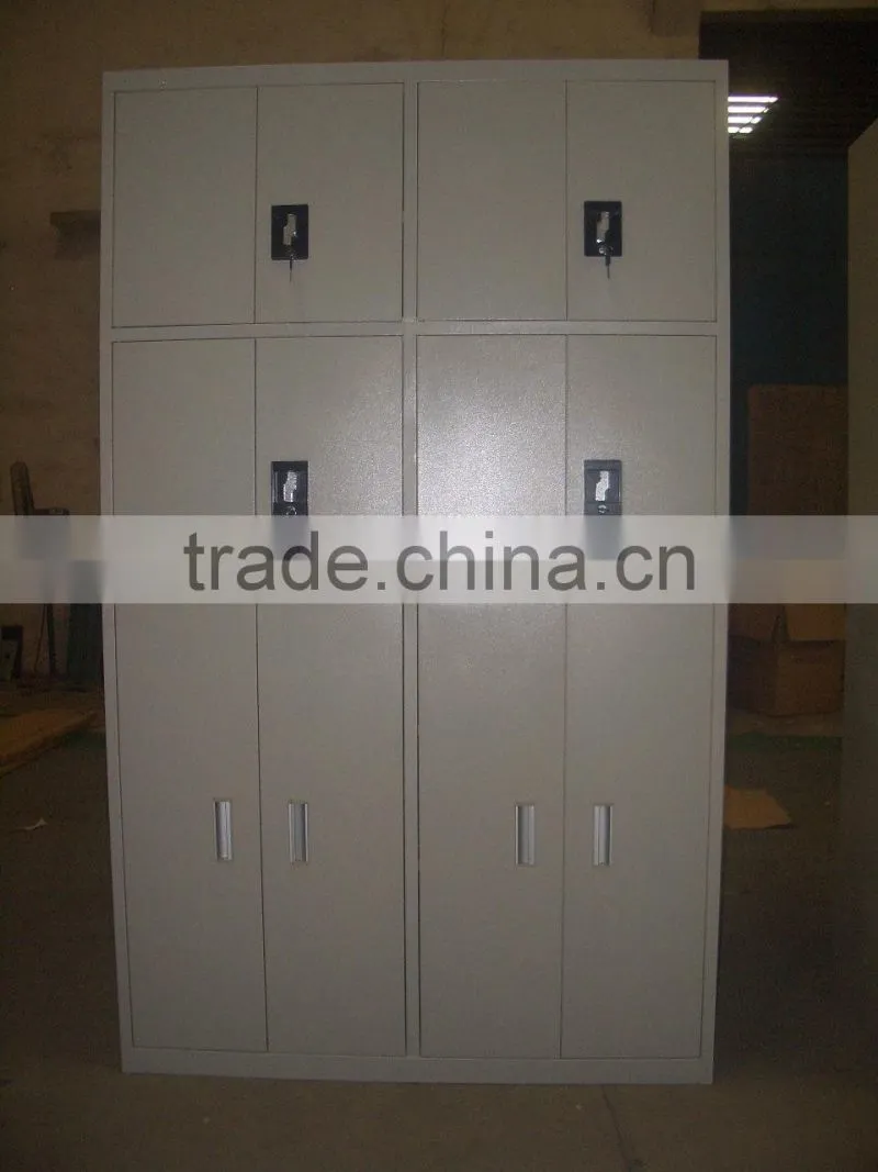 steel 3-section filing storage cabinet