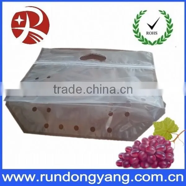 transparent slider zipper zip lock fruit bag for grape