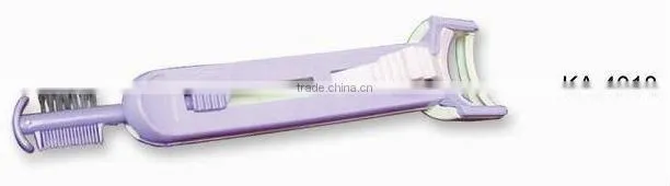 beauty tools plastic eyelash curler with brush