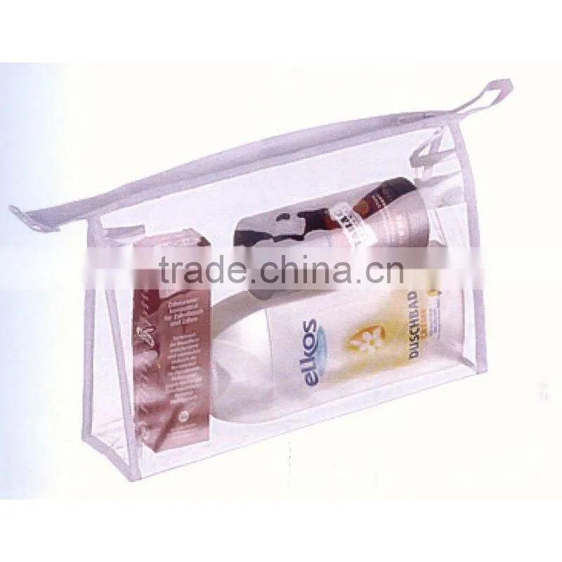 custom large clear pvc bag with zipper