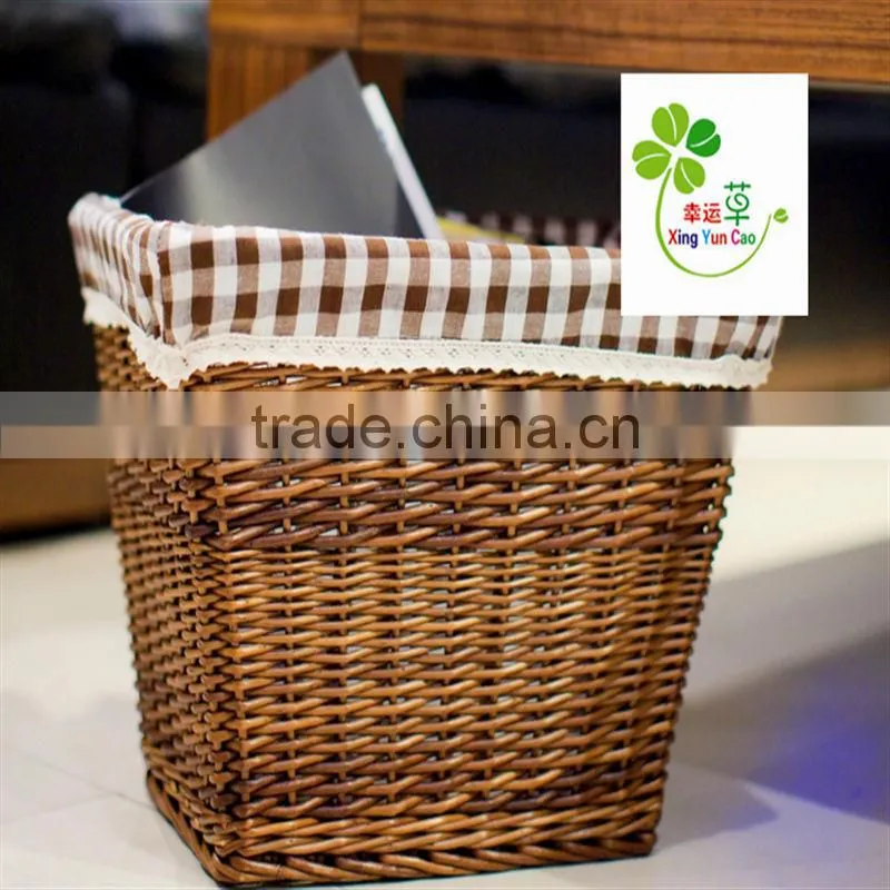 wicker laundry basket with hamper
