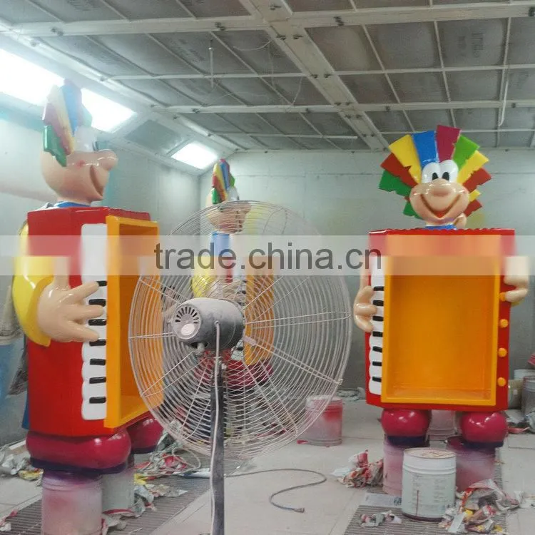 FRP cartoon mascot for display