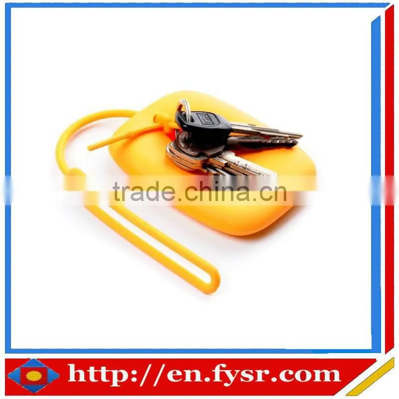 2013 portable colorful silicone key holder/silicone key bag