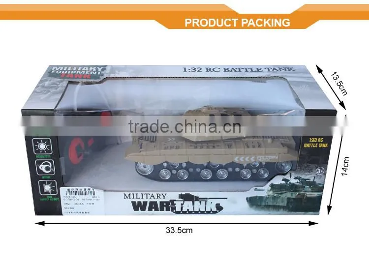 toys best selling1:32 4CH simulation model RC war best tank
