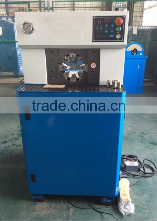 CE advanced super thin body max opening high pressure hose crimping machine R15 1/8" 2" with quick change tool