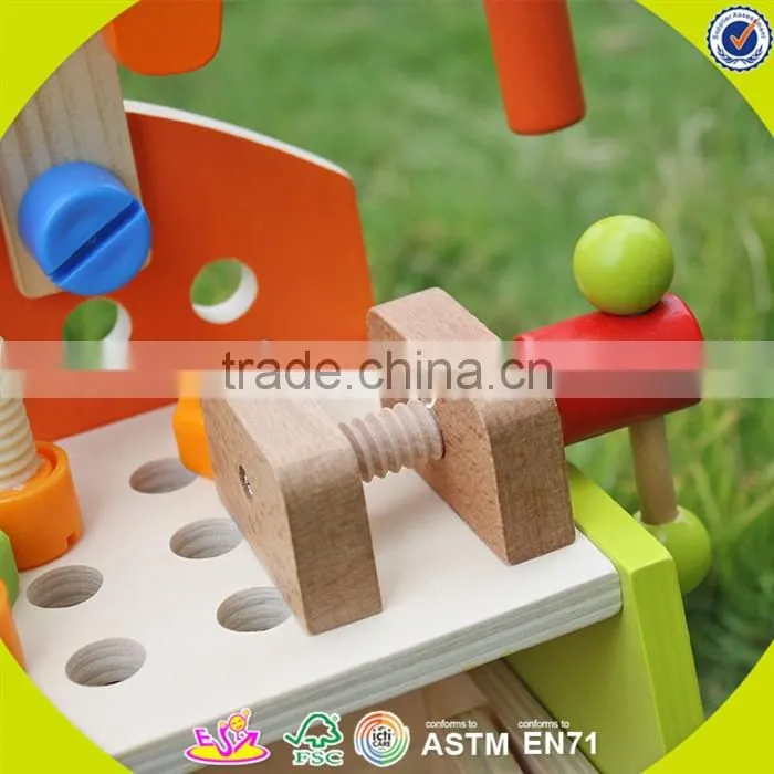 2017 New design kids wooden toy tool bench best design children wooden toy tool bench diy baby wooden toy tool bench W03D030