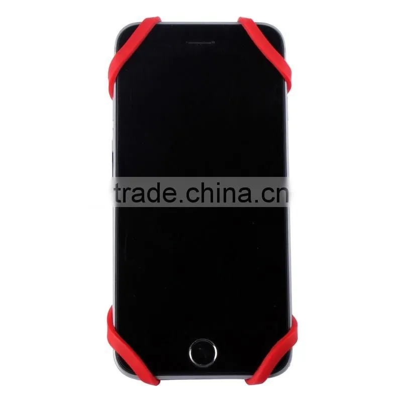 Bike mount stand with silicone support band ,h0t083 safety band universal bicycle phone mount