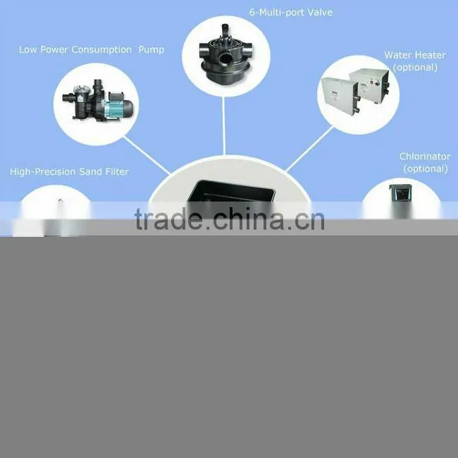 Wall mounting pipeless swimming pool filter