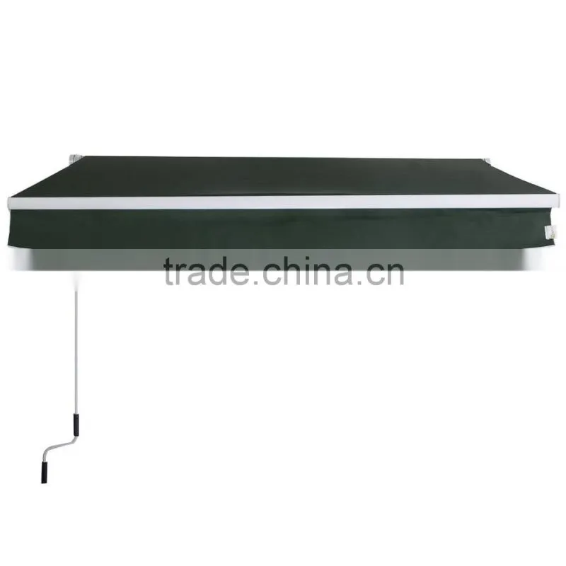 Patio 2x1.5m Blue Aluminium Retractable Side Awning