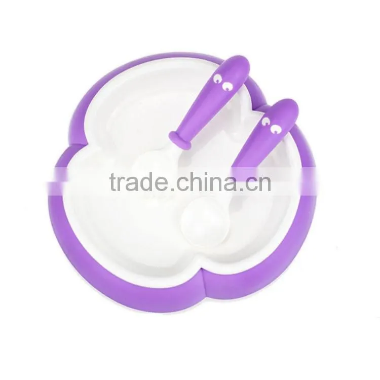 newest amazon hot children tableware children bowl and spoon set