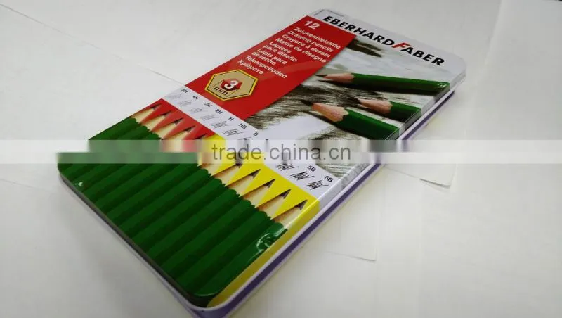 12pcs color pencil case,wholesale metal pencil case