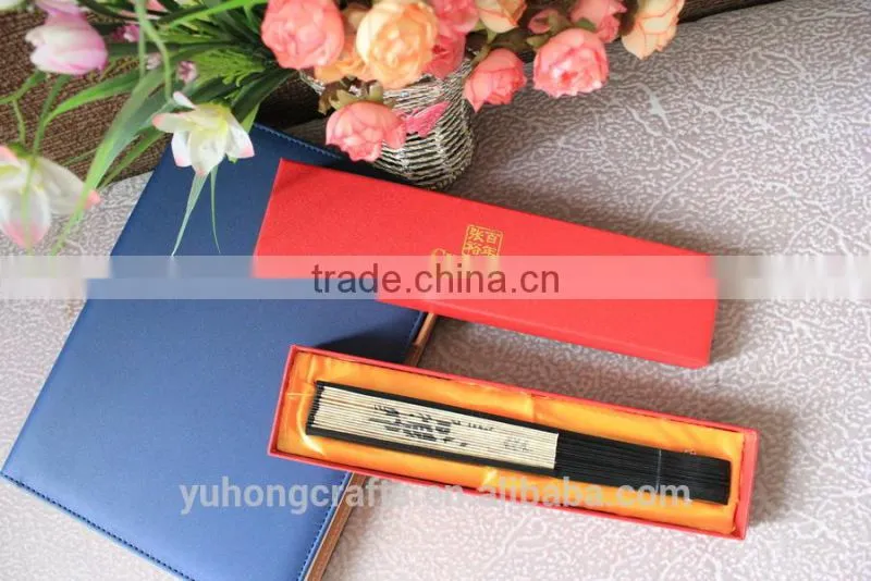 Red color advertising fan gift box