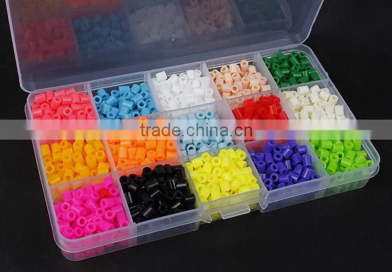 2016 Hot Selling 5mm DIY Eco-friendly Cartoon Perler Beads Educational Hama Perler Beads Wholesale